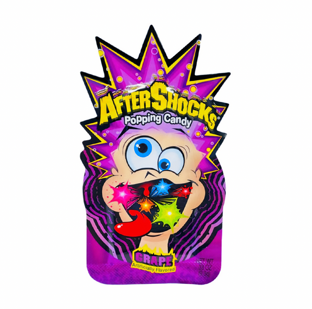 AfterShocks Popping Candy Grape 9.3g - Sugar Box