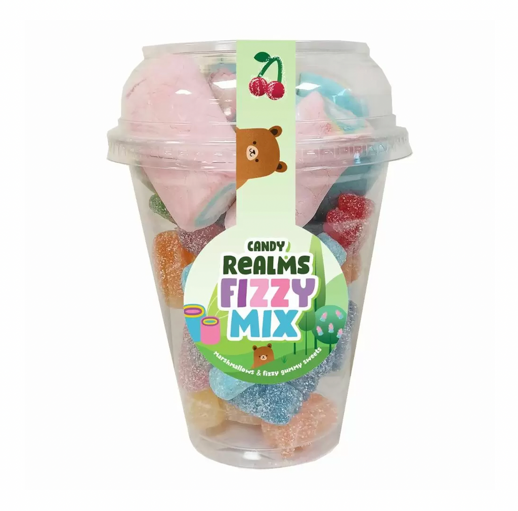 Candy Realms Fizzy Mix Candy Cup 225g - Sugar Box