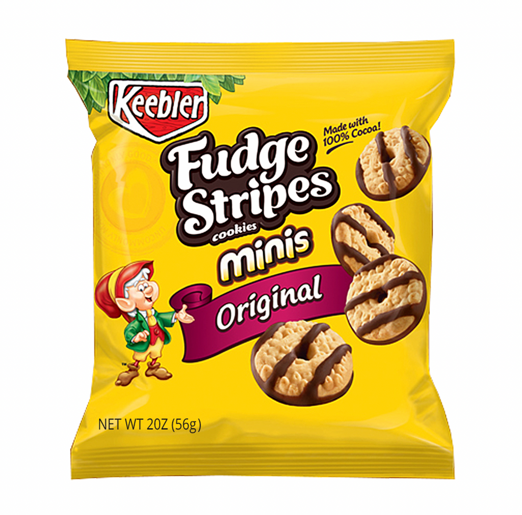 Keebler Mini Fudge Stripe Cookies 56g - Sugar Box
