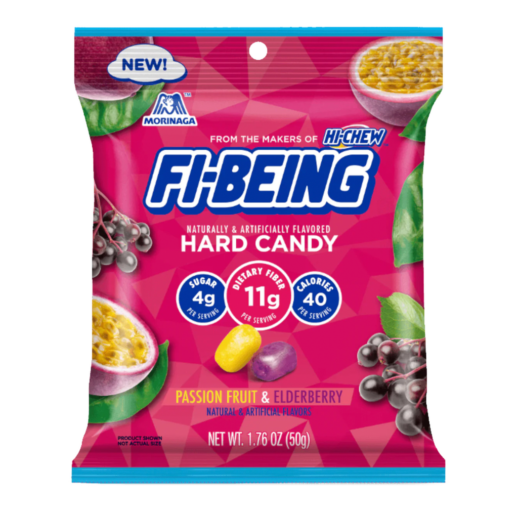 Hi-Chew Fi-Being Passionfruit and Elderberry Hard Candy 50g - Sugar Box