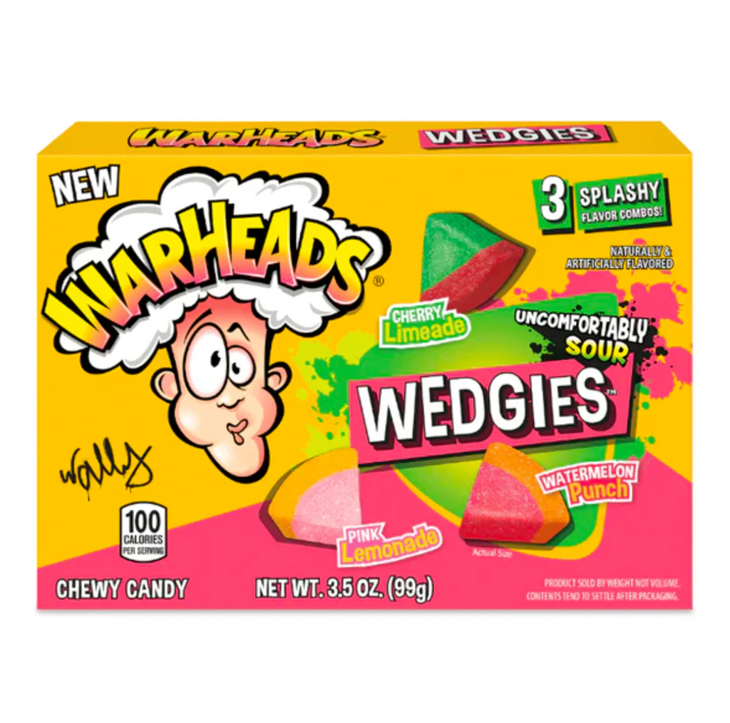 Warheads Watermelon Wedgies Theatre Box 99g - Sugar Box