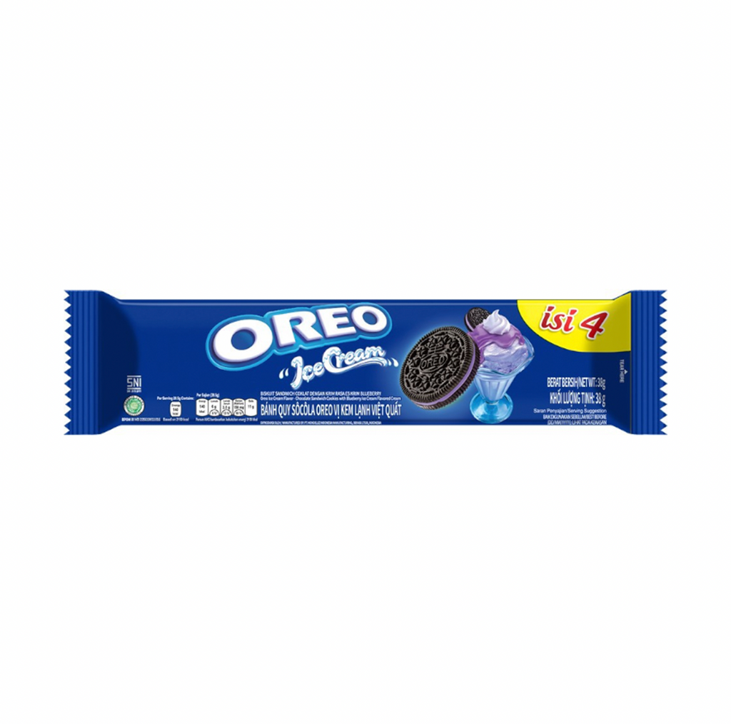 Oreo Blueberry Ice Cream Snack Size 36.8g - Sugar Box