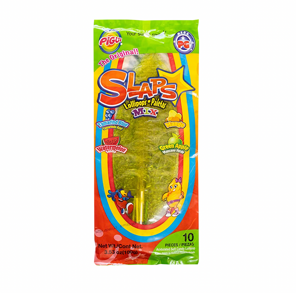 Slaps Mixed Lollipop 10 Pack 95g - Sugar Box