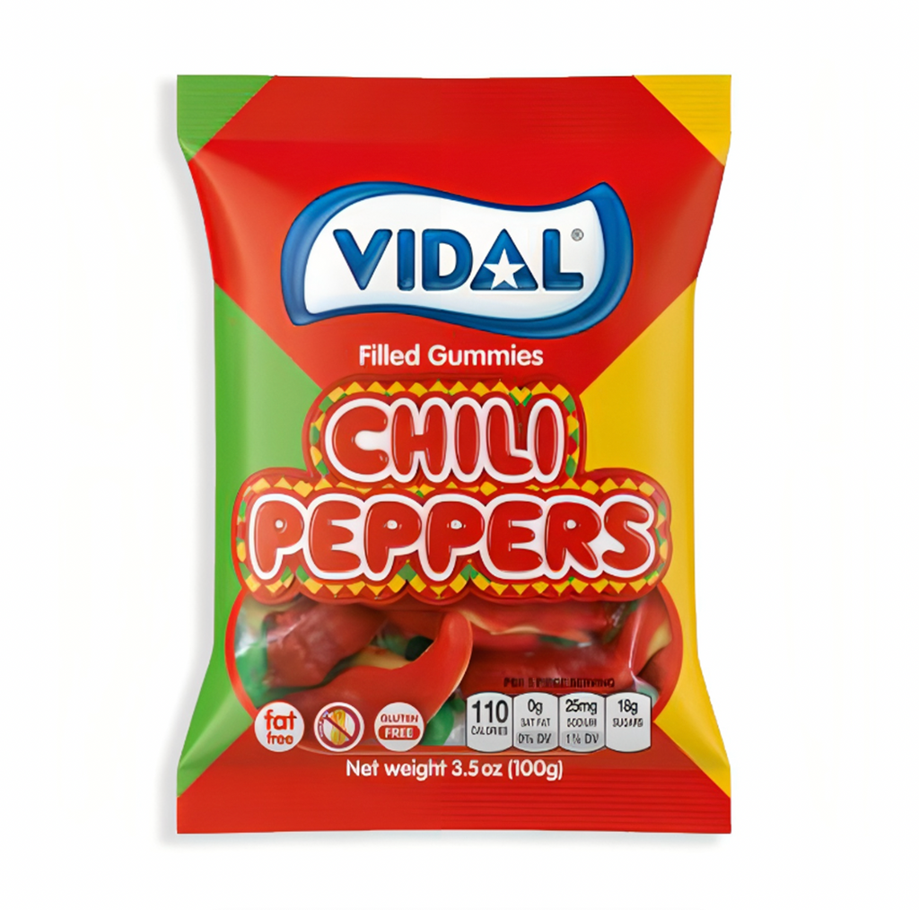 Vidal Spicy Chilli Peppers 100g - Sugar Box