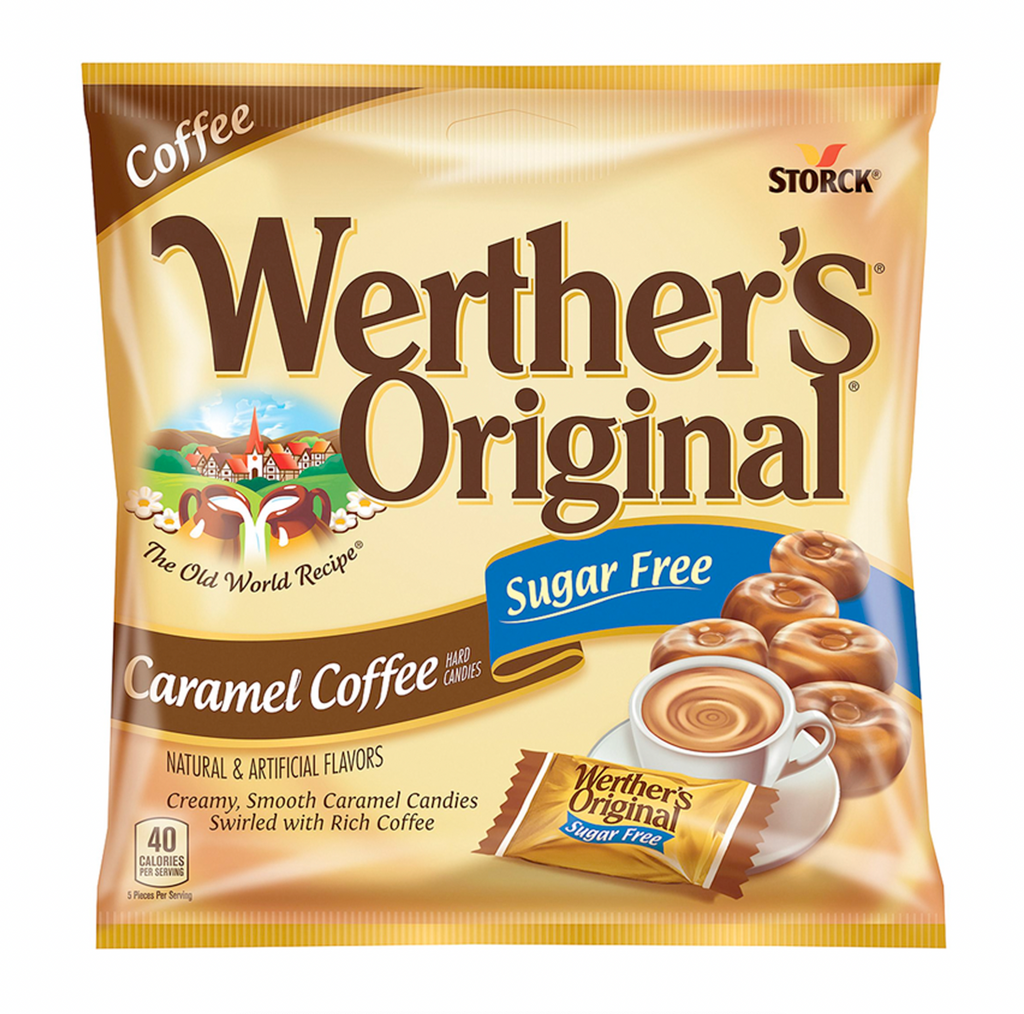 Werther's Sugar Free Coffee Hard Candy Bag 41.4g - Sugar Box