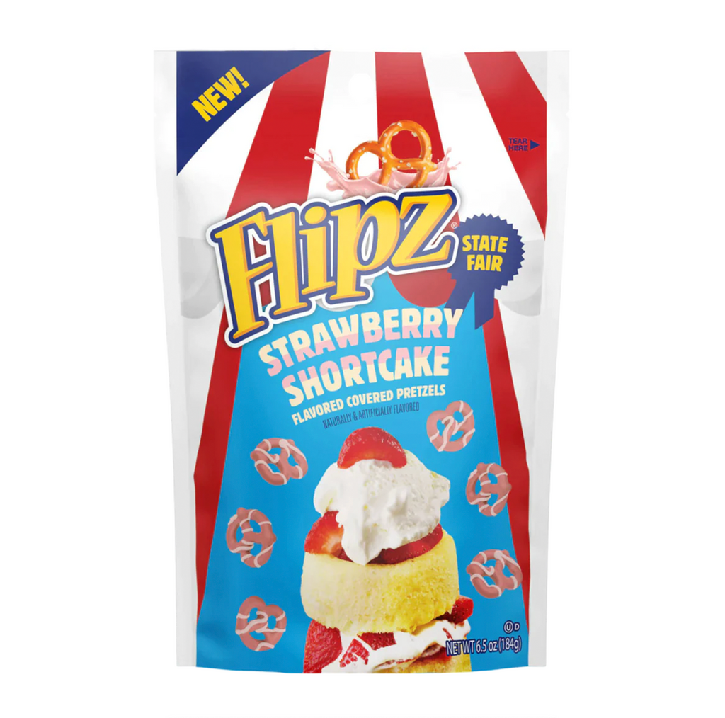 Flipz State Fair Strawberry Shortcake Pretzels 184g - Sugar Box