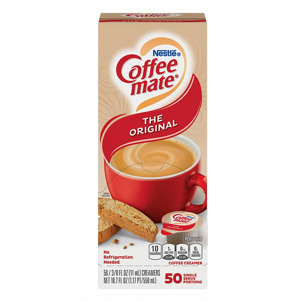 Coffee-Mate Original Liquid Creamer 50 Pack - Sugar Box