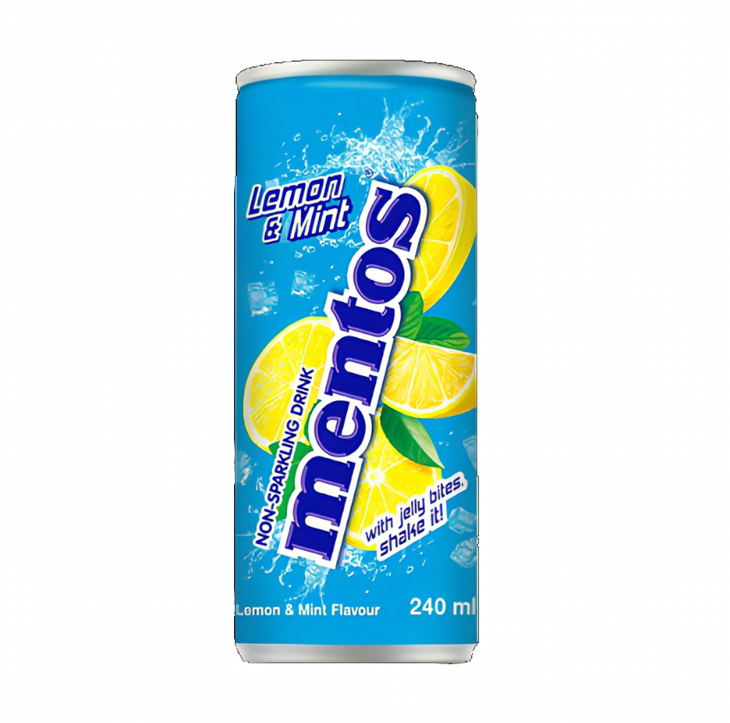 Mentos Lemon and Mint Soda 240ml - Sugar Box