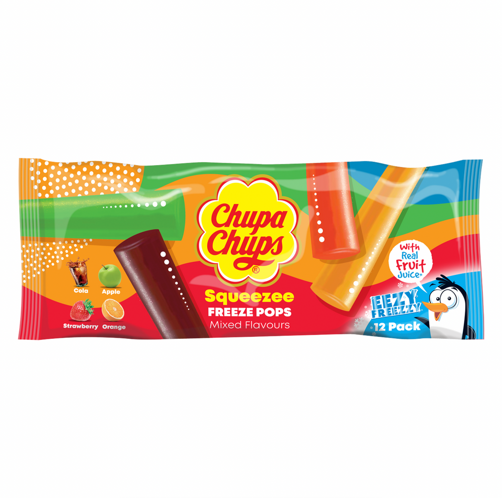 Chupa Chups Squeezee Freeze Pops 12 pack - Sugar Box