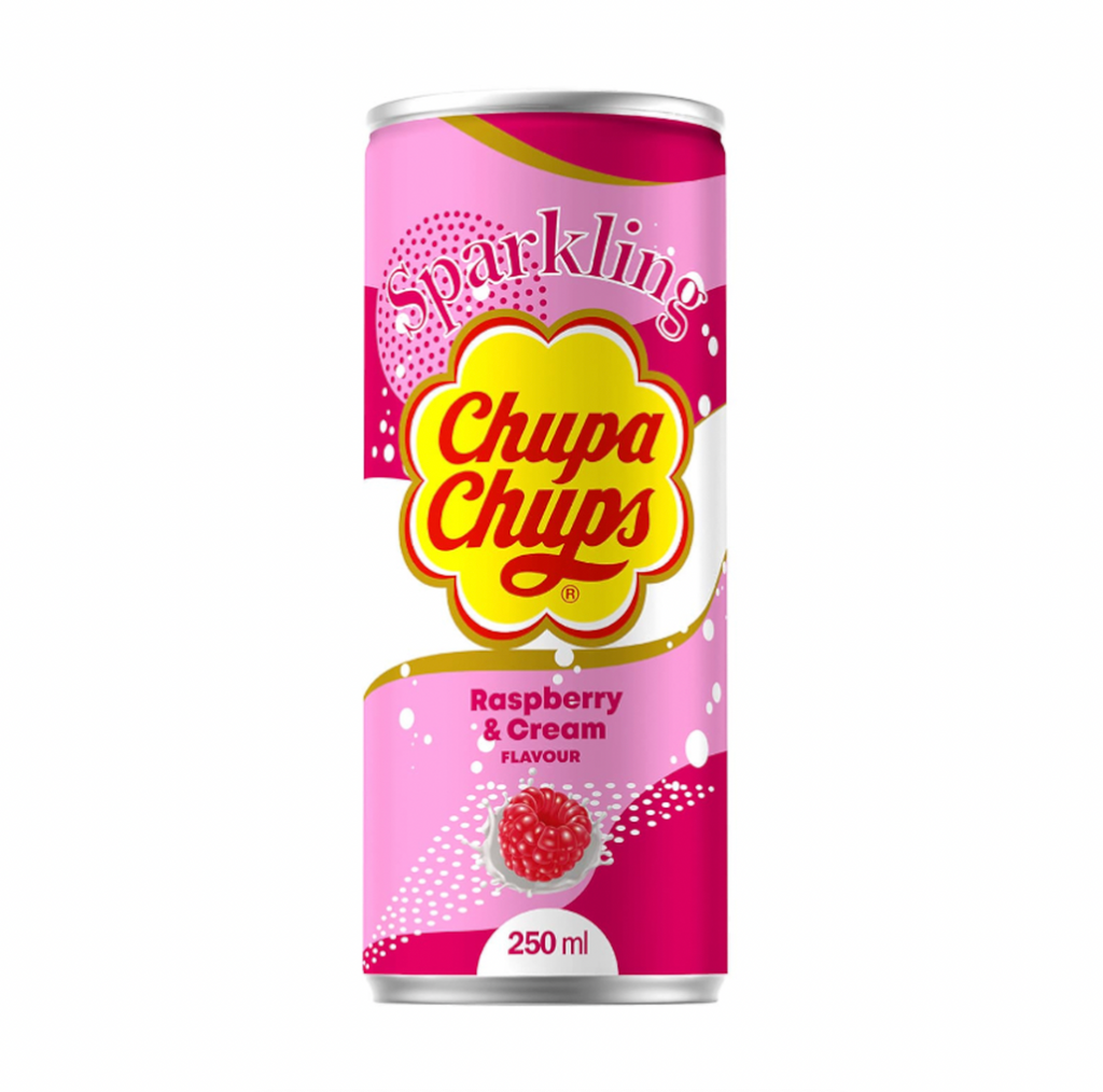 Chupa Chups Raspberry & Cream Soda 250ml (EU) - Sugar Box