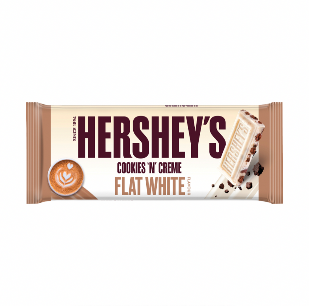 Hershey's Cookies n Crème Flat White Bar King Size 90g - Sugar Box