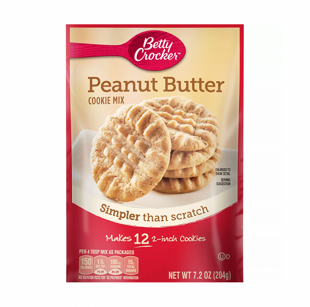Betty Crocker Snack Size Peanut Butter Cookie Mix 204g - Sugar Box