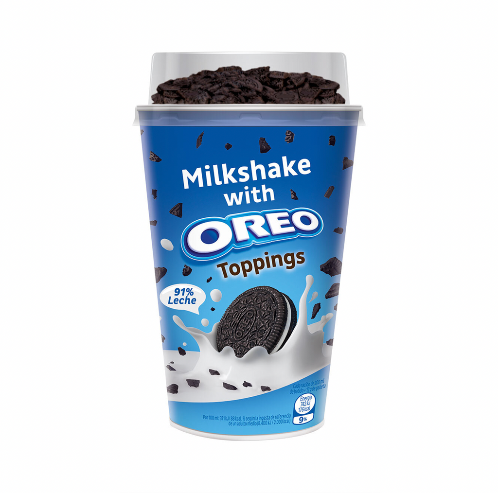 Oreo Milkshake With Toppings 200ml - Sugar Box