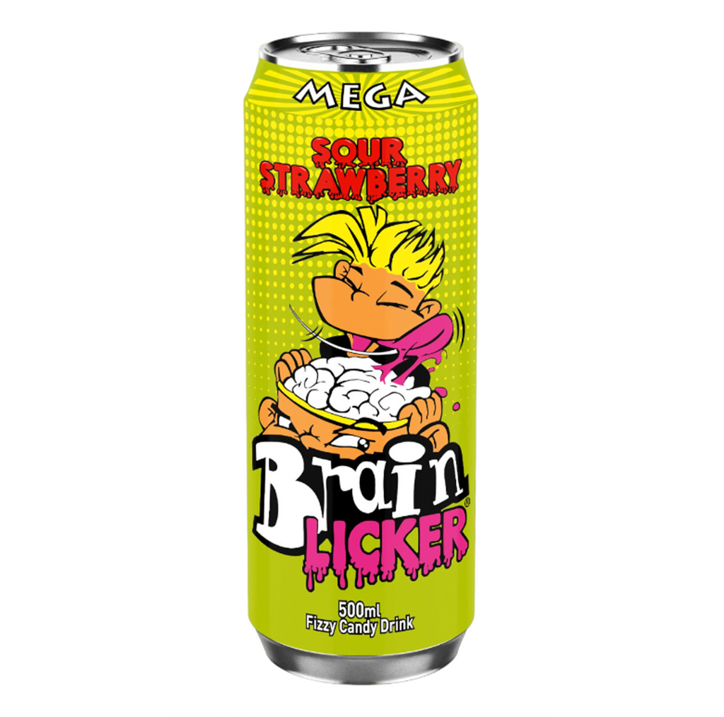 Brain Licker Soda Strawberry 500ml - Sugar Box