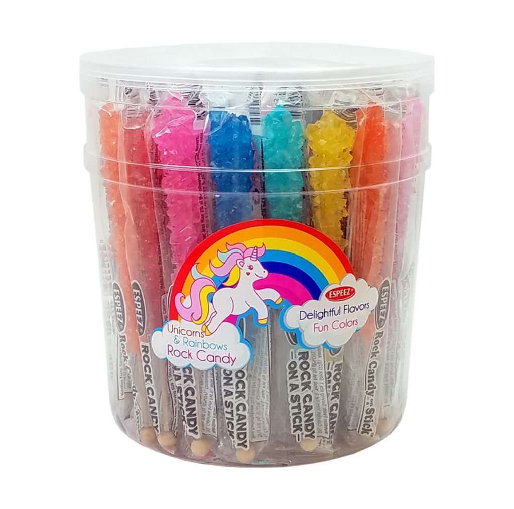 Rainbow Unicorn Rock Candy on a Stick 23g - Sugar Box