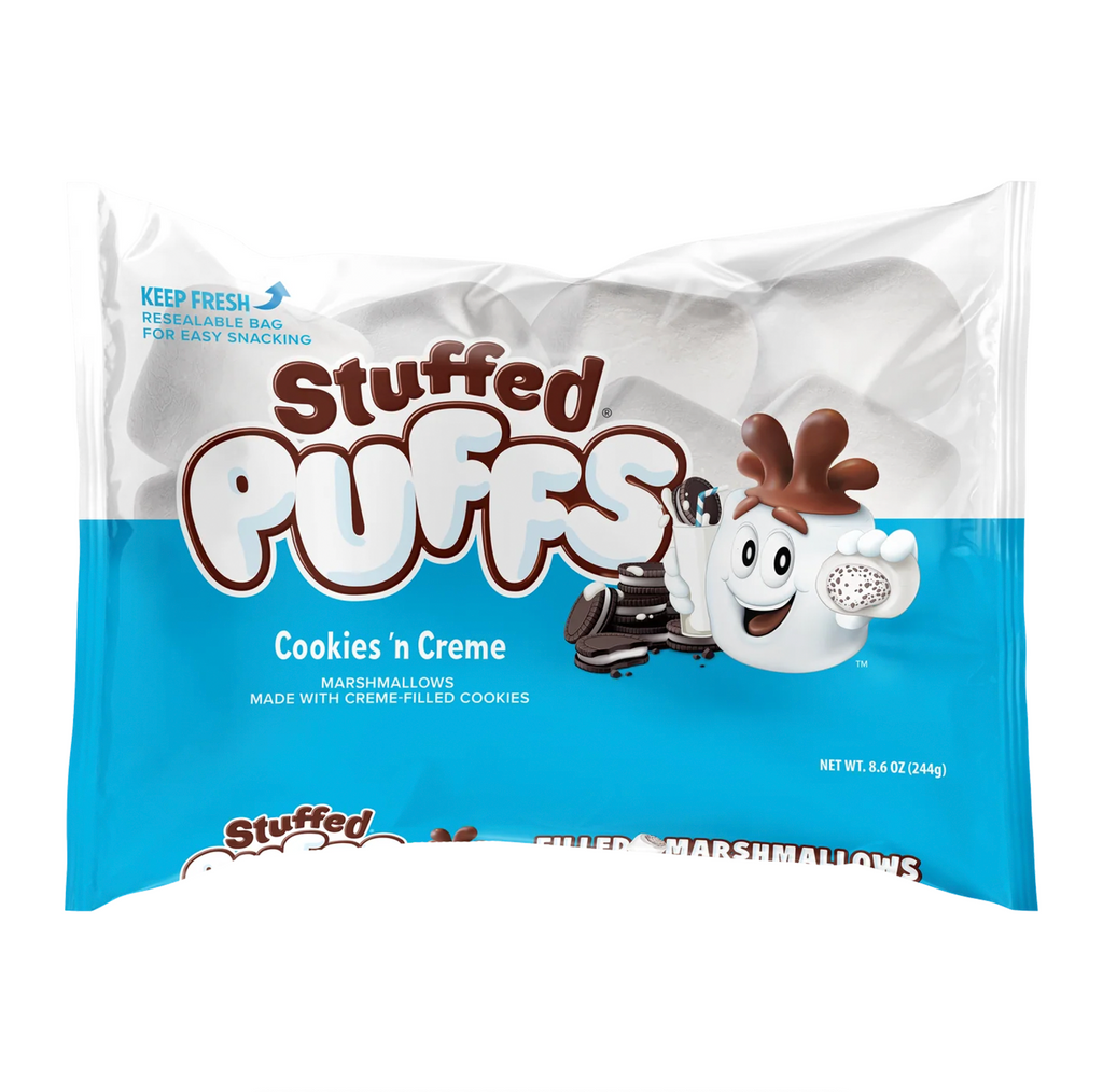 Stuffed Puffs Cookies 'n Creme 244g - Sugar Box