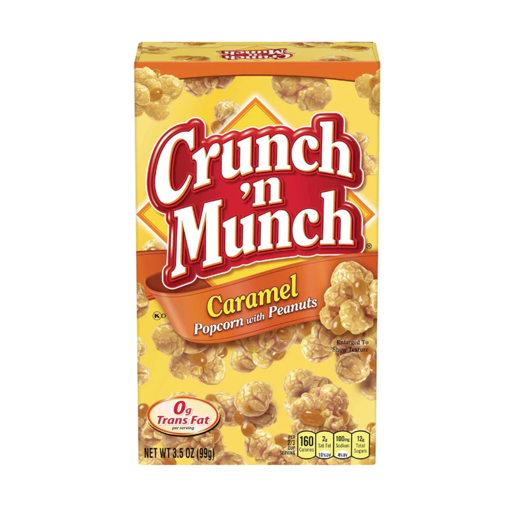 Crunch and Munch Caramel Popcorn with Peanuts 99g - Sugar Box
