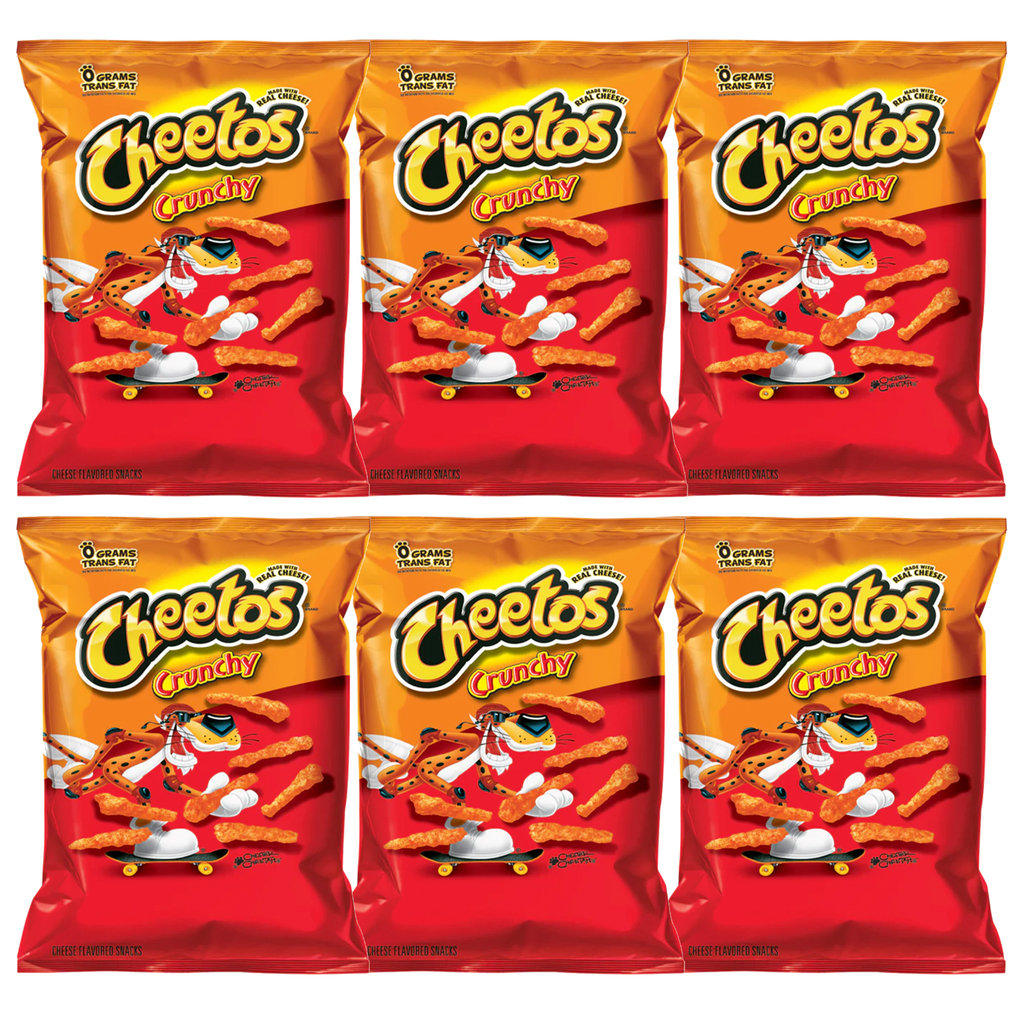 Cheetos Cheese Crunchy 99g 6 Pack Bundle - Sugar Box