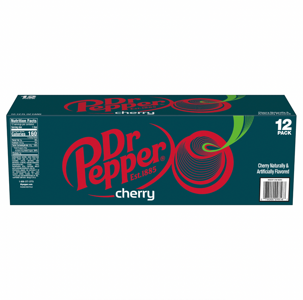 Dr Pepper Cherry 12 x 330ml - Sugar Box
