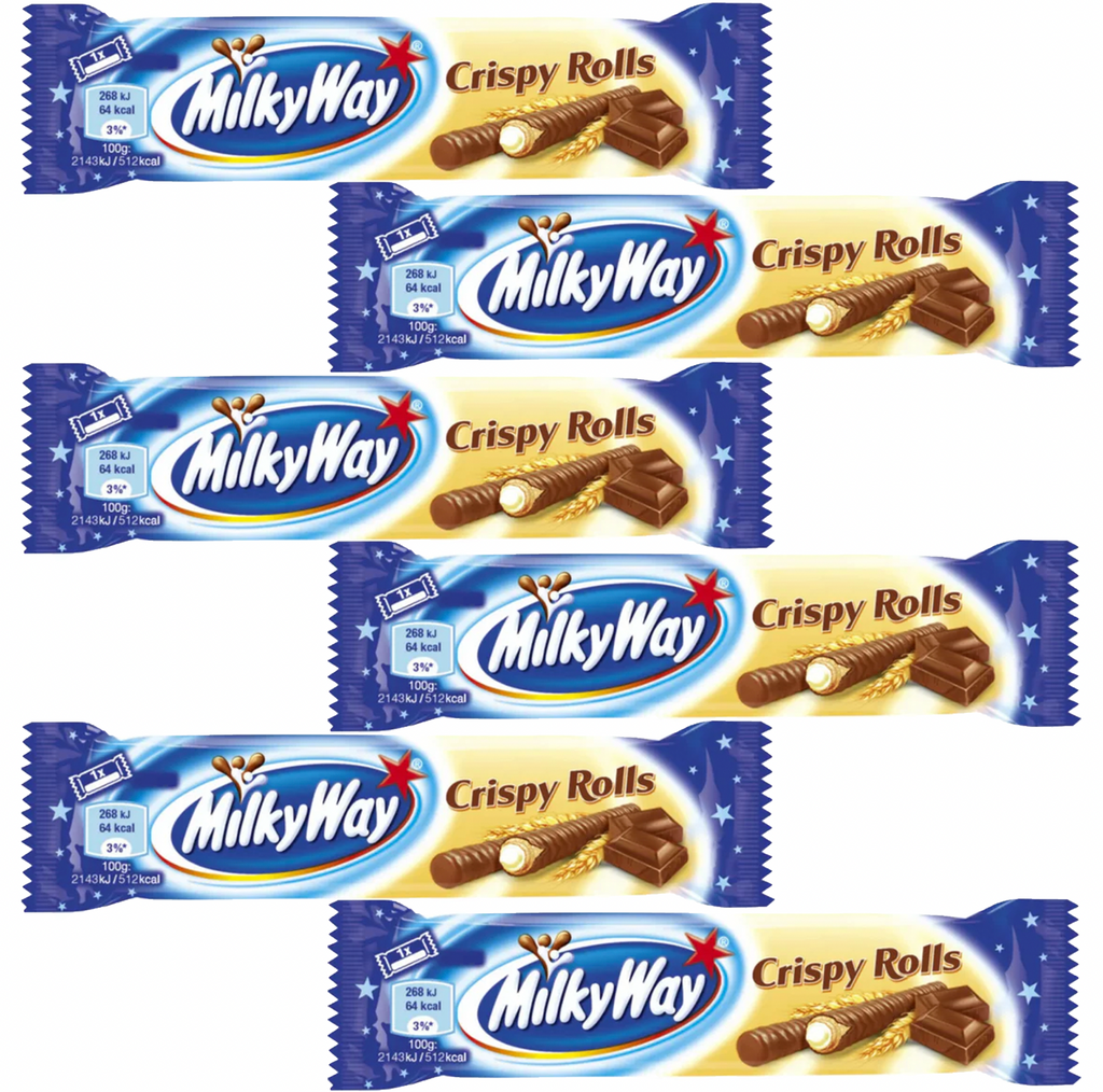 Milky Way Crispy Rolls 25g 6 Roll Bundle - Sugar Box