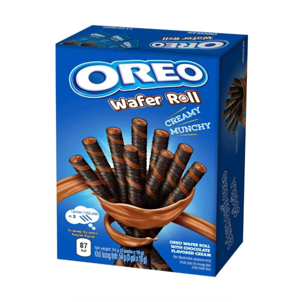 Oreo Chocolate Wafer Rolls 54g - Sugar Box