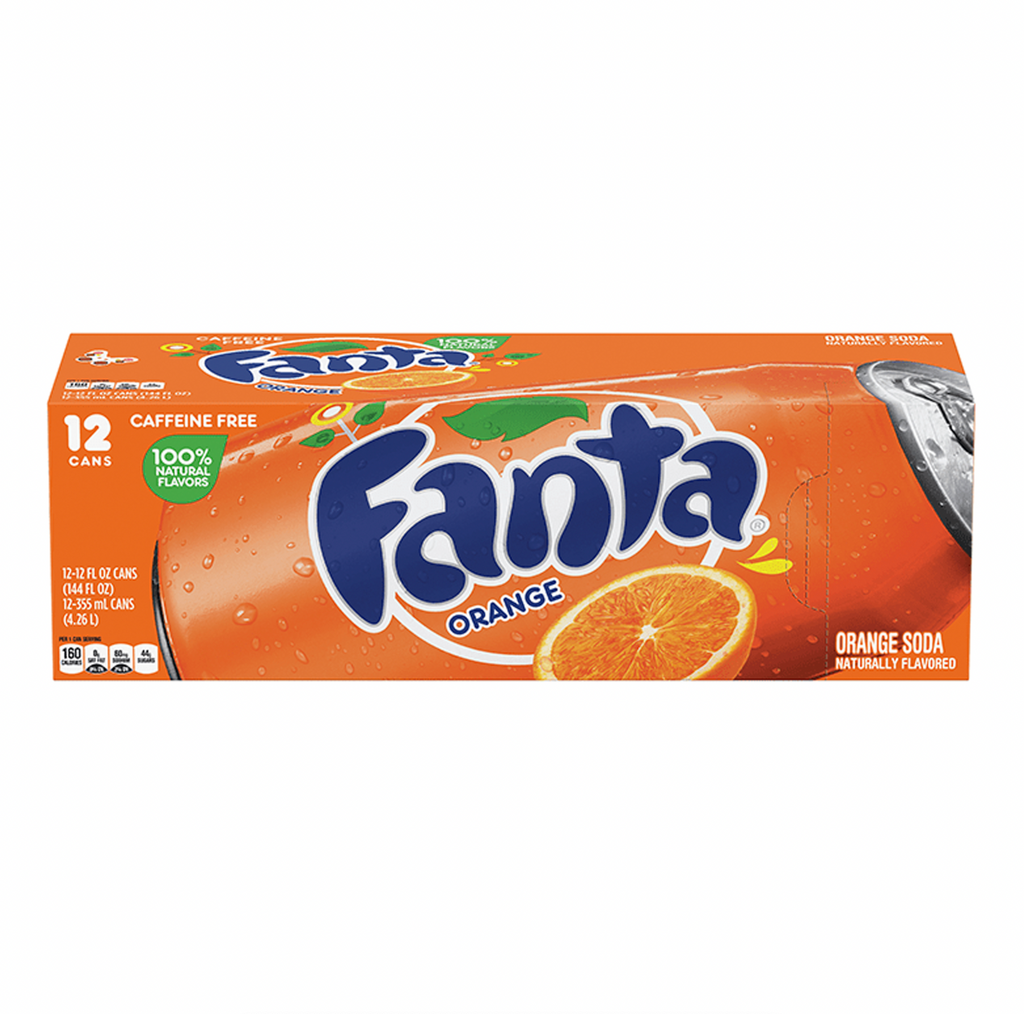 Fanta Orange 12 x 355ml - Sugar Box