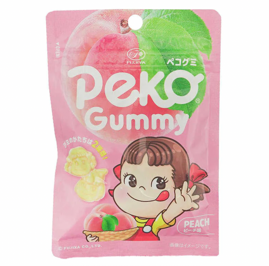 Fujiya Peko Gummy Peach Candy 50g - Sugar Box