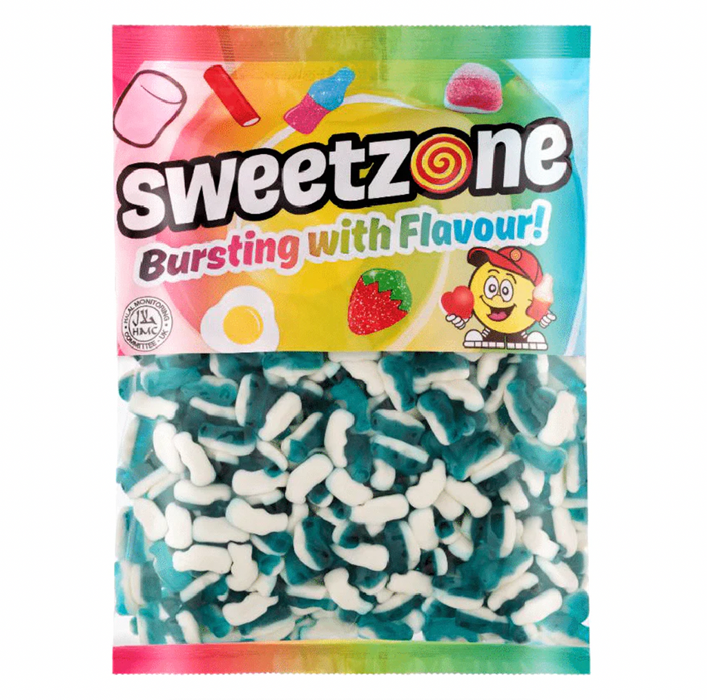 Sweetzone Blue Dolphins 1kg Bag - Sugar Box