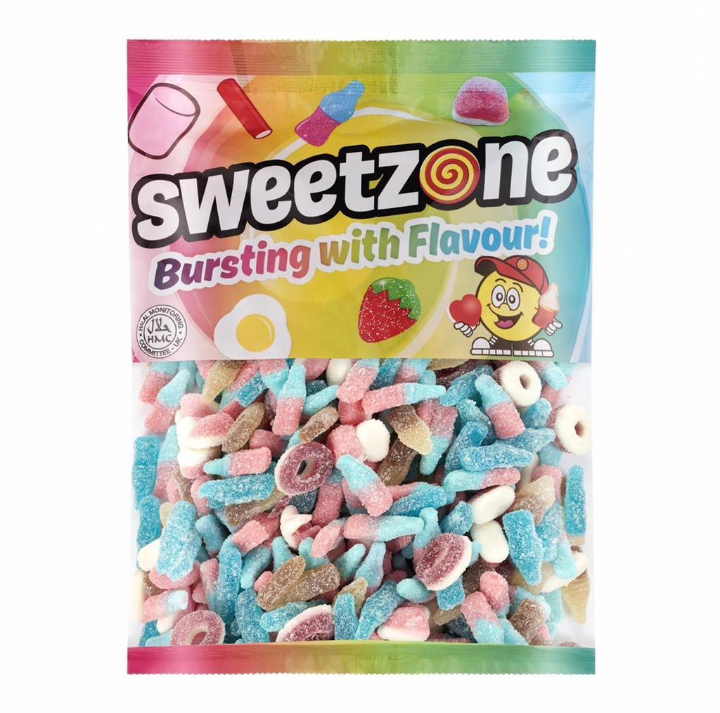 Sweetzone Fizzy Mix 1kg Bag - Sugar Box