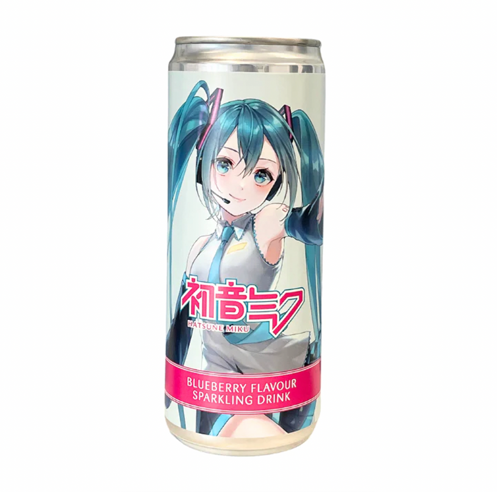 Hatsune Miku Sparkling Drink Blueberry 330ml - Sugar Box
