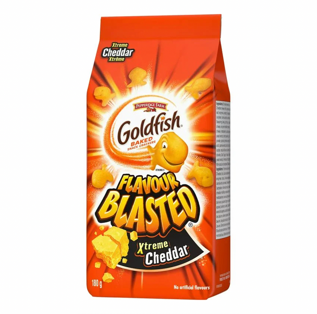 Goldfish Crackers Xtreme Cheddar 180g (CANADIAN) - Sugar Box