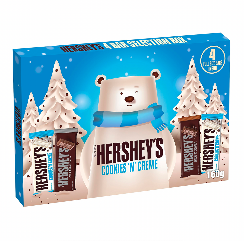 The Hershey's Cookies 'N' Creme 4 Bar Selection Box 160g - Sugar Box