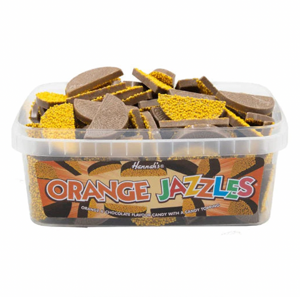 Hannah's Orange Jazzles Tub 600g - Sugar Box