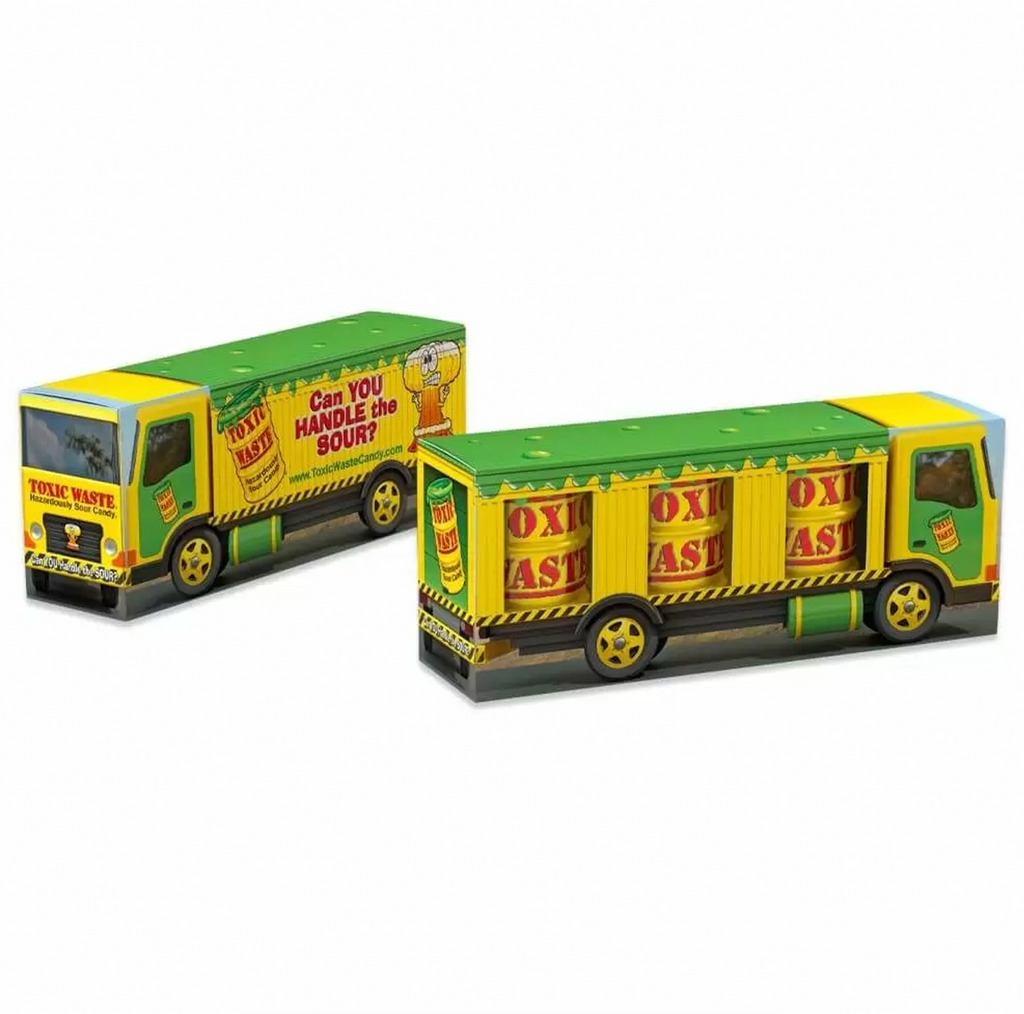 Toxic Waste Sour Candy Yellow Drum Truck 126g - Sugar Box