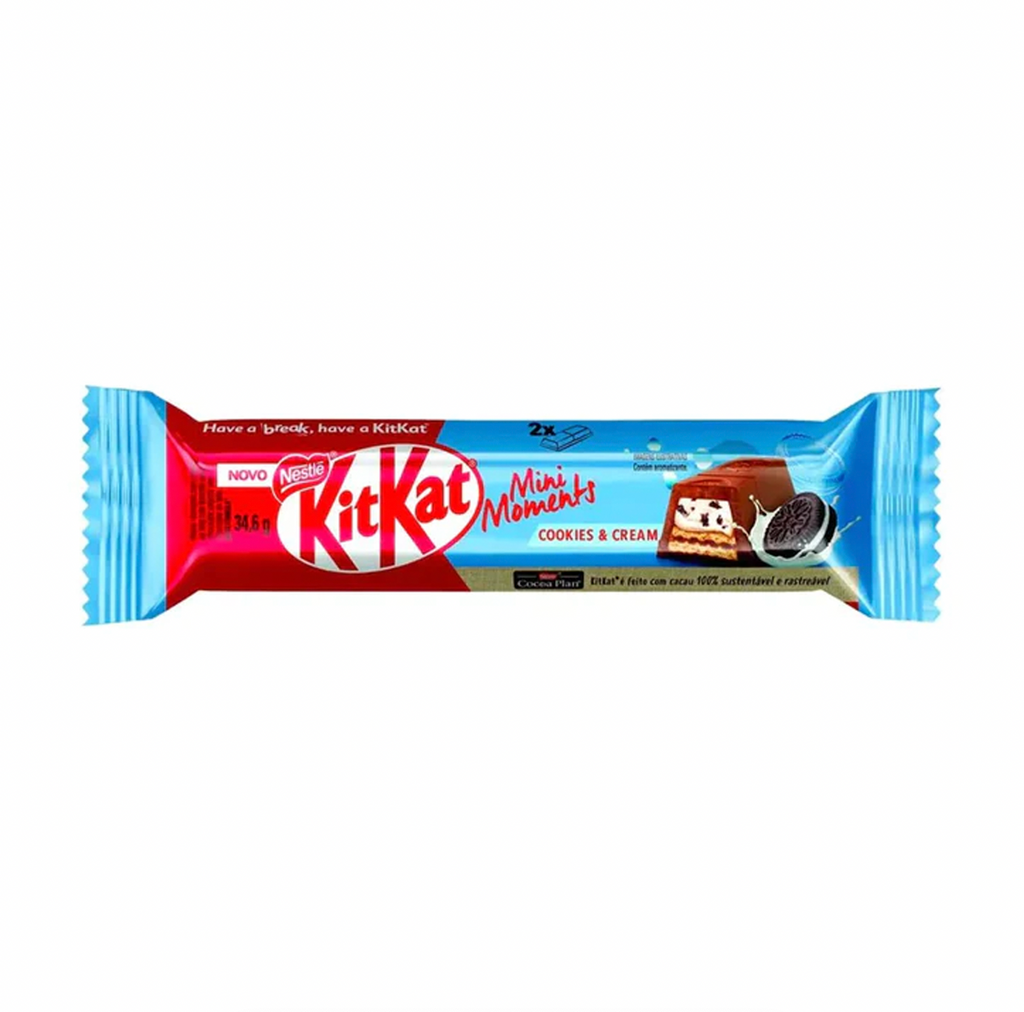 KitKat Cookies and Cream 34.6g (Brazil) - Sugar Box