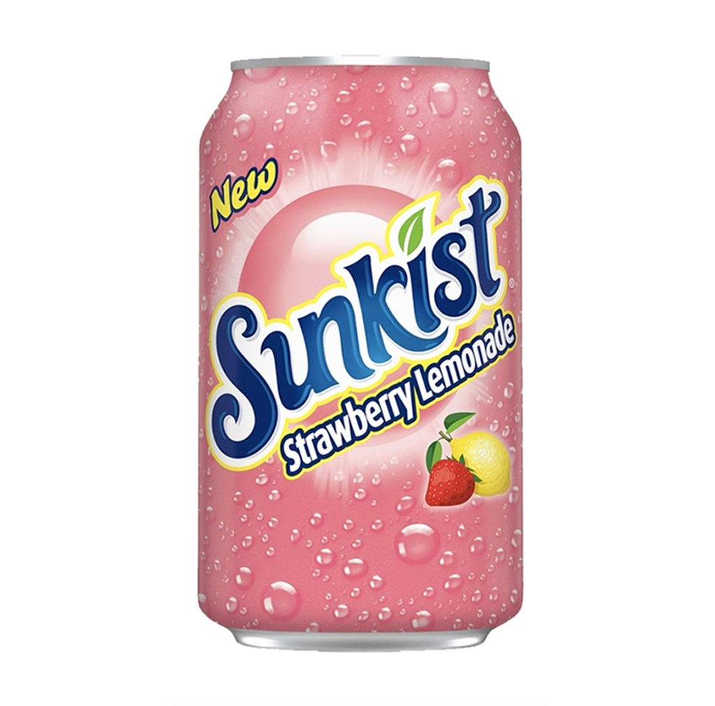 Sunkist Strawberry Lemonade 221ml - Sugar Box