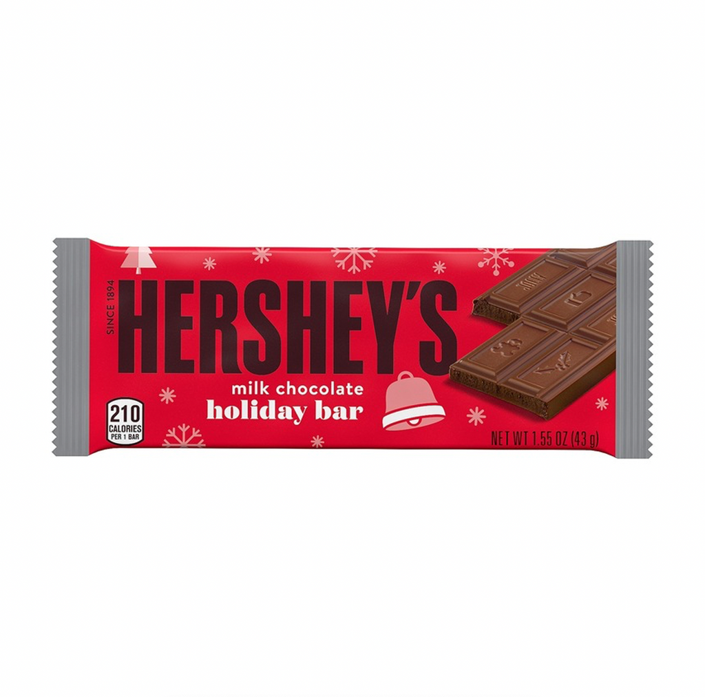 Hershey's Milk Chocolate Christmas Bar 43g - Sugar Box