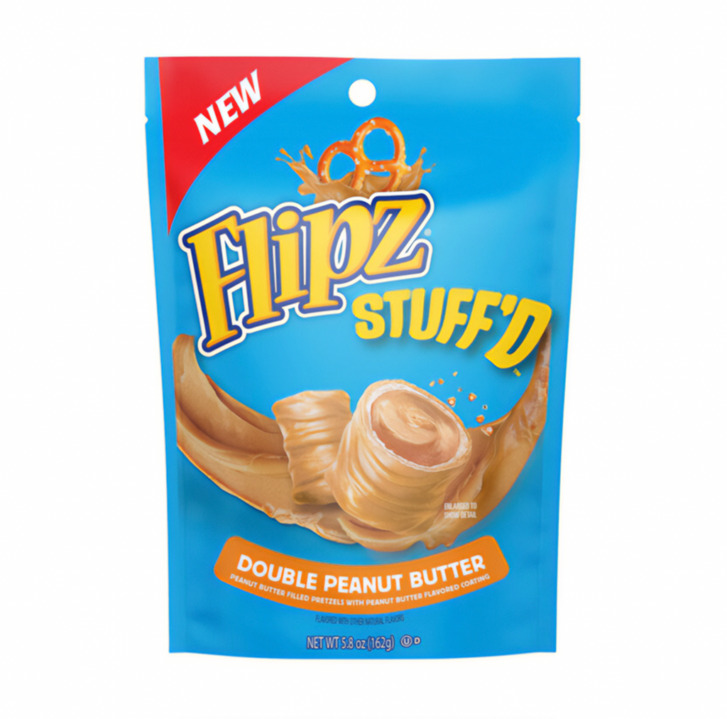 Flipz Stuff'd Double Peanut Butter Filled Pretzels 162g - Sugar Box