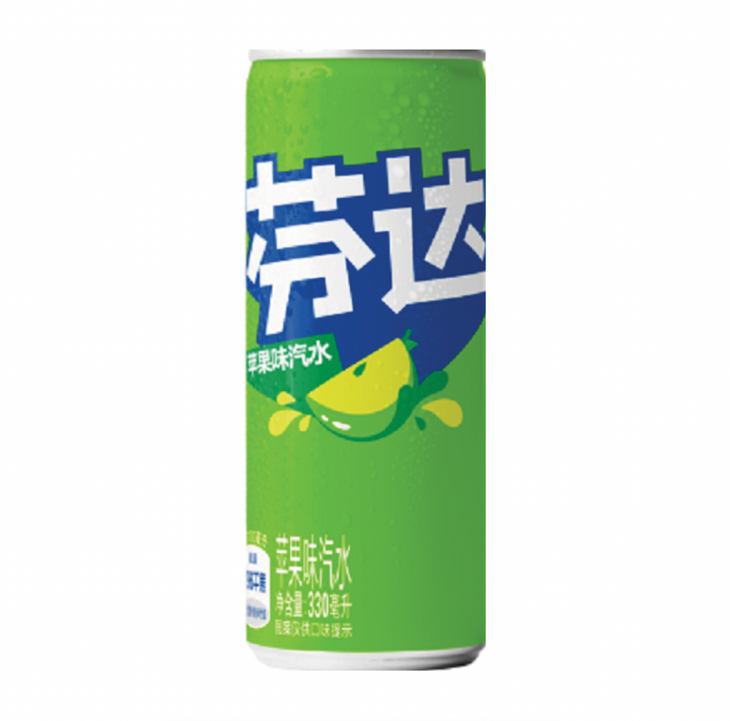 Fanta Green Apple 330ml (Chinese) - Sugar Box