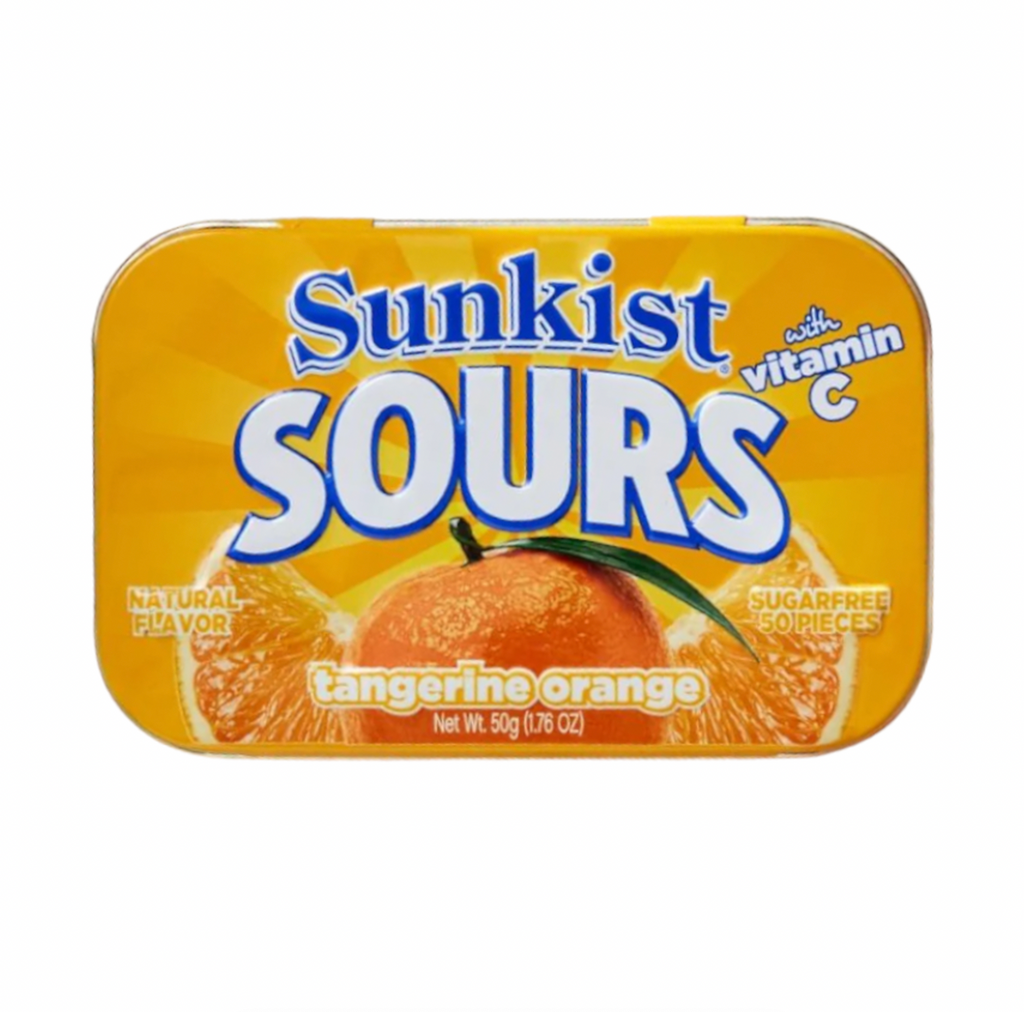 Sunkist Sours Tangerine Orange 50g - Sugar Box