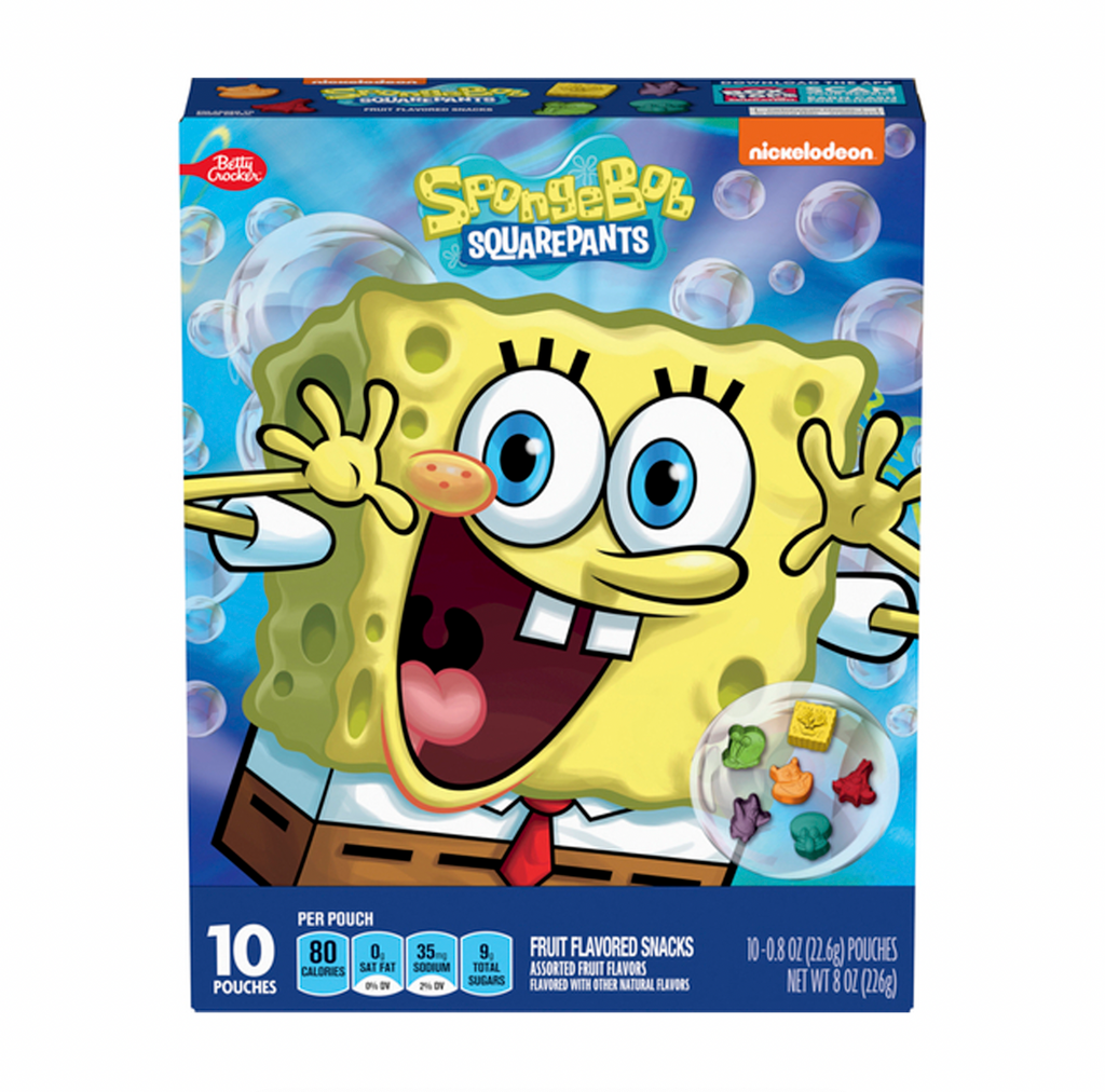 Spongebob Squarepants Fruit Snacks 10 Pack 226g - Sugar Box
