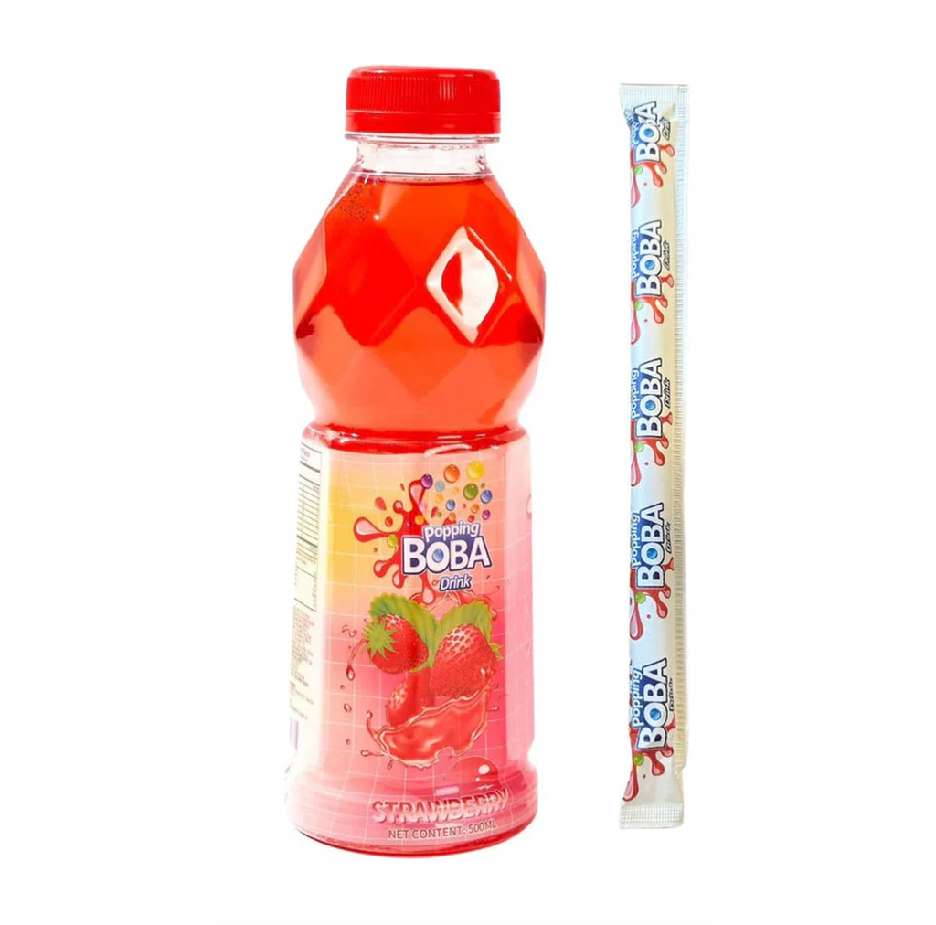 Popping Boba Strawberry 500ml - Sugar Box