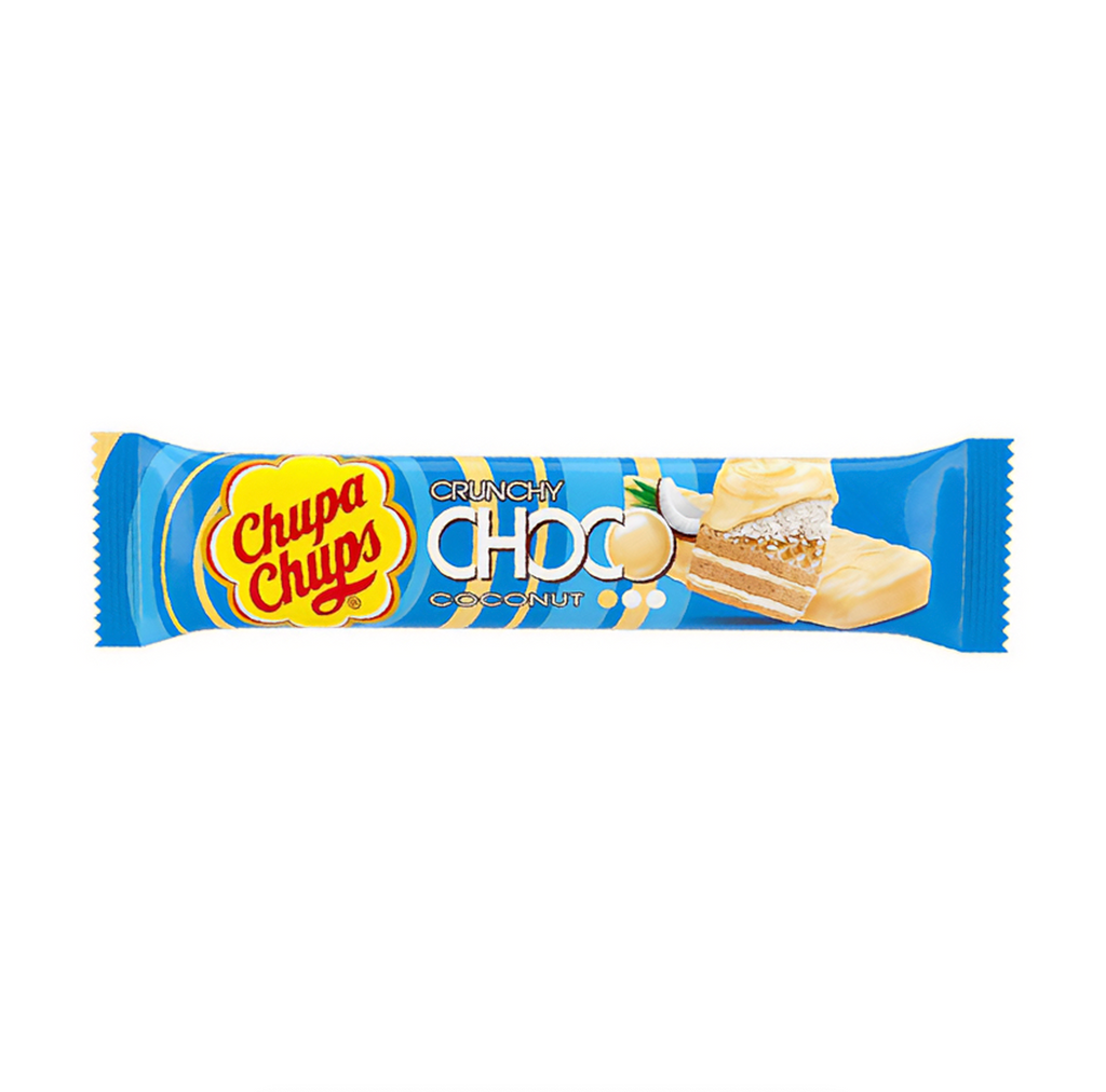 Chupa Chups Crunchy Choco Coconut 27g - Sugar Box