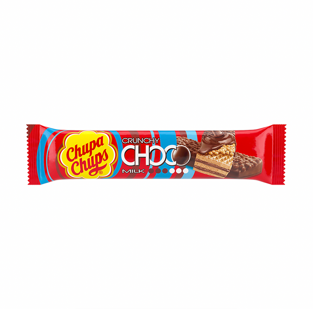 Chupa Chups Crunchy Choco Milk 27g - Sugar Box