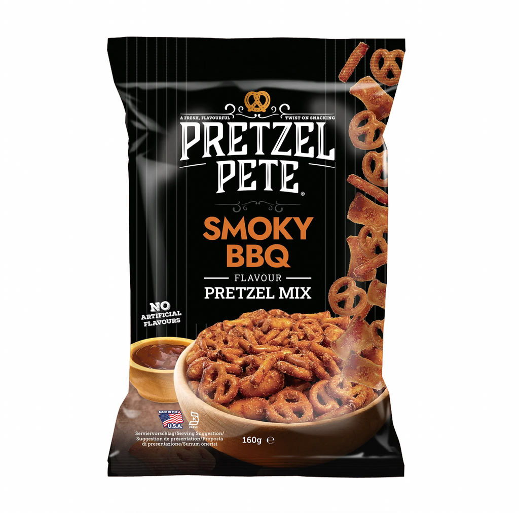 Pretzel Pete Pretzel Mix Smoky BBQ 160g - Sugar Box