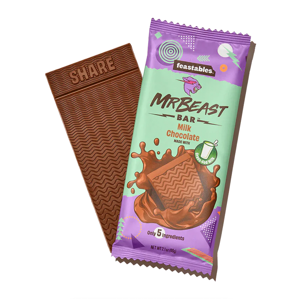 Feastables MrBeast Milk Chocolate Bar 60g - Sugar Box
