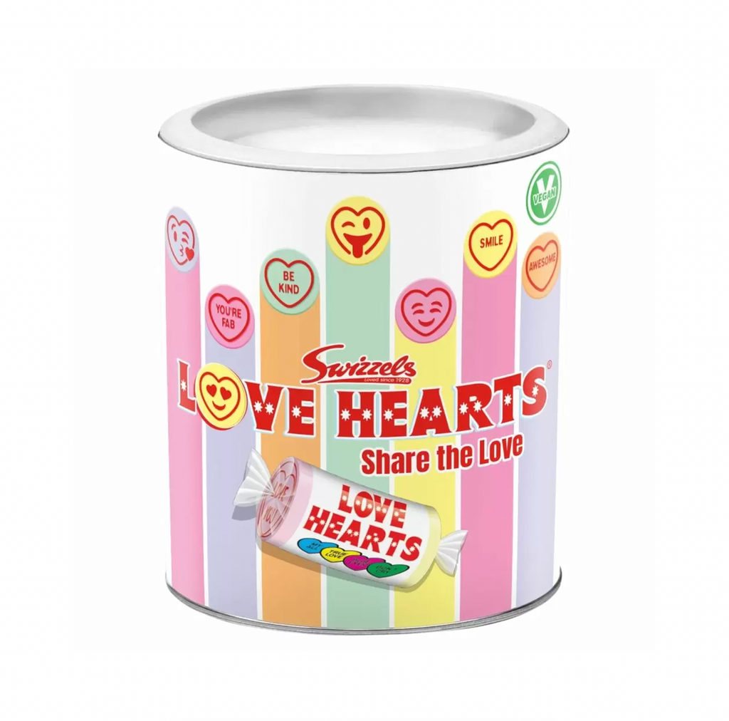 Swizzels Love Heart Gift Drum 200g - Sugar Box