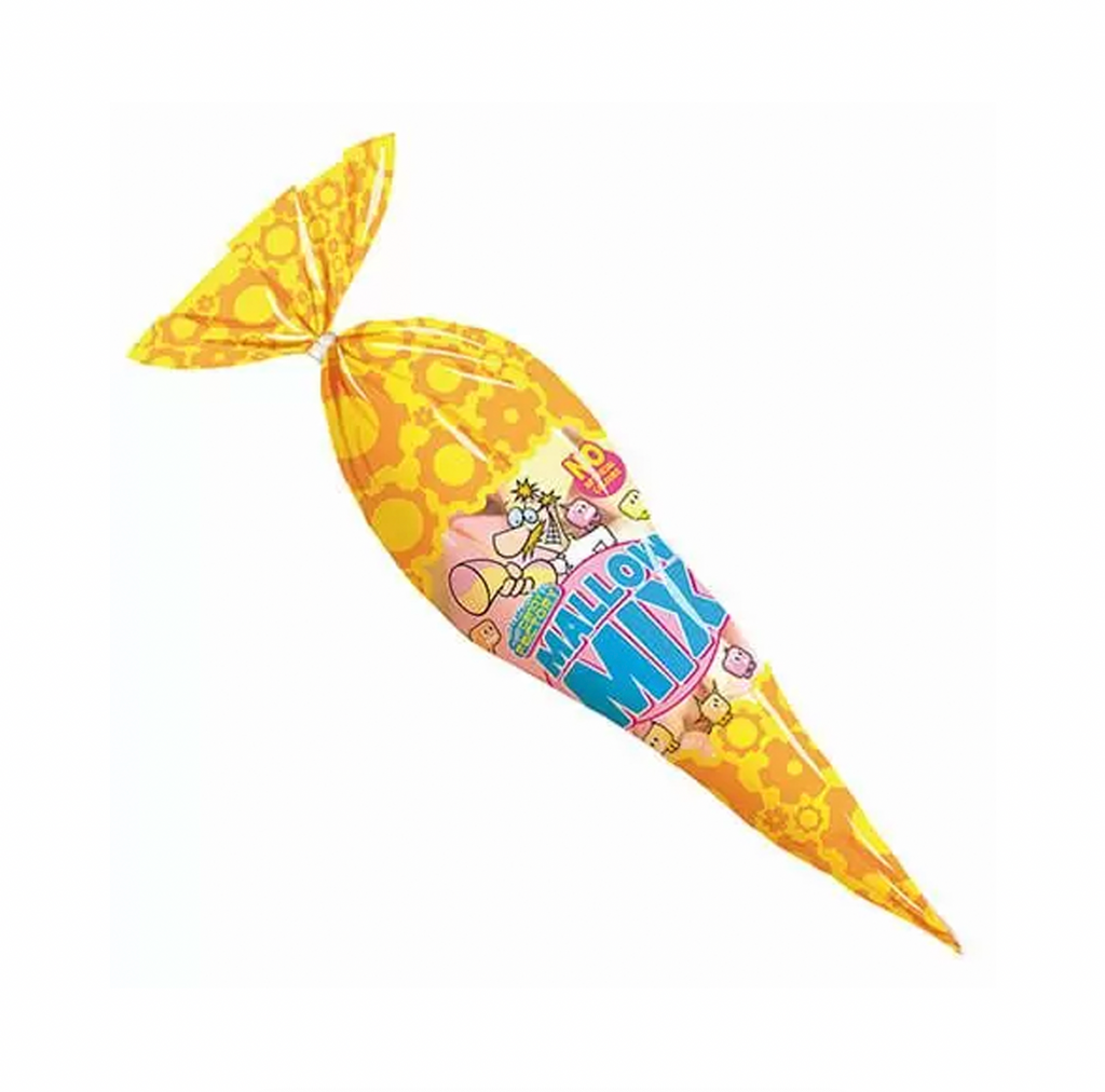Crazy Candy Factory Mallow Mix Cone Bag 125g - Sugar Box