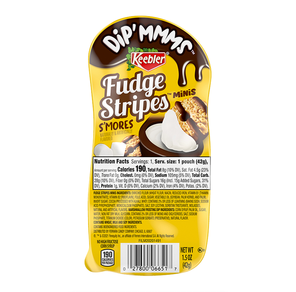 Keebler Fudge Stripe S'mores Dip'mms 42g - Sugar Box