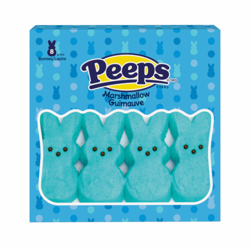 Peeps Blue Marshmallow Bunnies 8 Pack 85g - Sugar Box